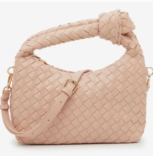 Crown Vintage Blush Woven Crossbody Bag